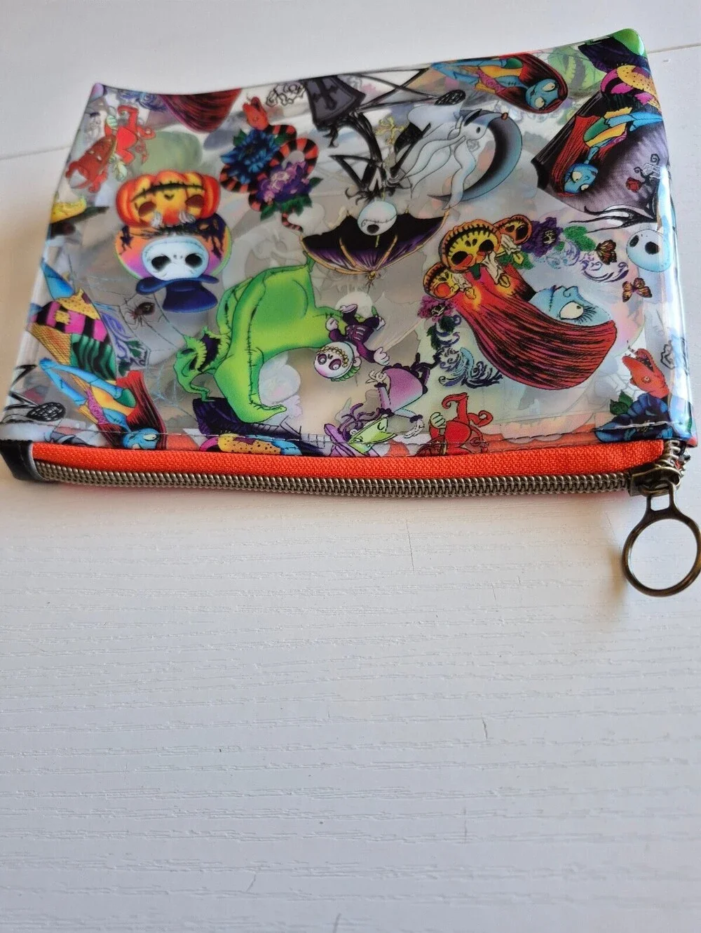 King of nightmare and friends, clear vinyl Versatile Cosmetic Pouch raw edges